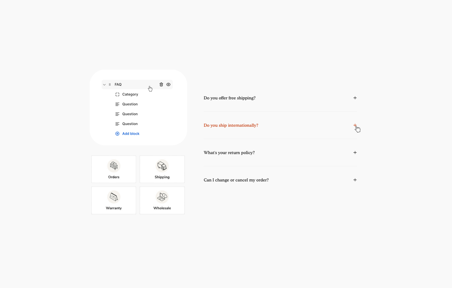 Add FAQ pages to your Shopify store