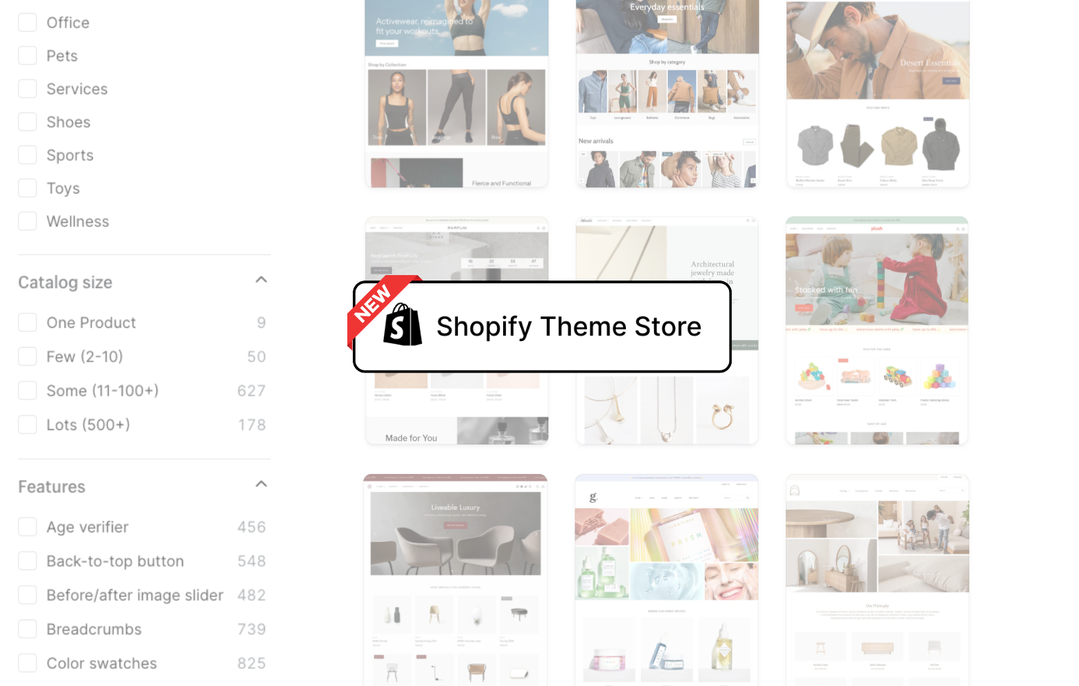A fresh experience for Theme Store themes