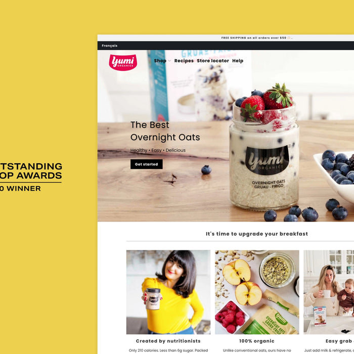 Yumi Organics: Winners of the Outstanding Shop Award for best food and drink online store